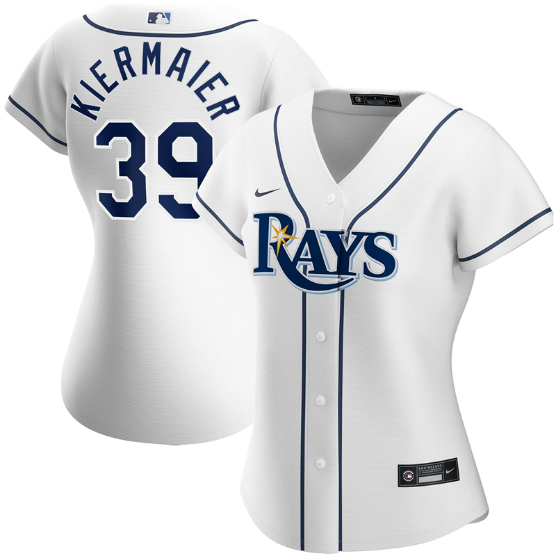 MLB Women Tampa Bay Rays #39 Kevin Kiermaier Nike White Home 2020 Replica Player Jersey ->women mlb jersey->Women Jersey